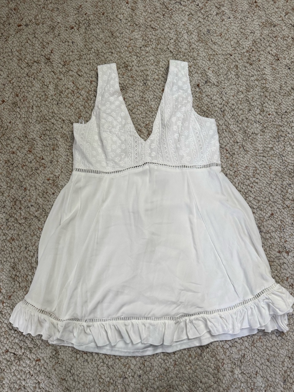 Lulus White Lacey Mini Dress